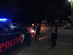 Jajaran Polres Dan Polsek Rutin Patroli Blue Light & Himbauan Prokes