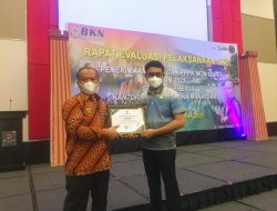 Pemda Parimo Dapat Penghargaan Terbaik Seleksi ASN Secara Mandiri Dari BKN