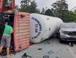 Tak Ada Korban, Laka Beruntun Tunggal di KM 11 Toboli Alami Kerugian Materiil Rp 1 M