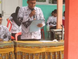 Peringati HUT PGRI dan HGN Ke-76, Pengurus PGRI Tinombo Selatan, Gelar Upacara Bendera