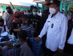 Wabup Pantau Dua Wilayah Eks Kecamatan Parigi Gelar Vaksinasi Anak Usia 6 – 11 Tahun