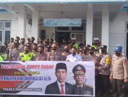 Polres Parimo Laksanakan Kegiatan Donor Darah Dalam Rangka Memperingati HUT Bhayangkara Ke-76