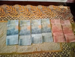 Waspada Beredar Uang Palsu…! Pemilik Kios Kecolongan Terima Uang Palsu di Desa Bugis Pecahan 50 Ribu /100 Ribu