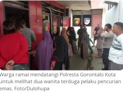 Terduga Pencuri Emas Ditangkap, Warga Geruduk Polresta Gorontalo Kota
