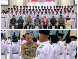 Pengukuhan Paskibraka Kabupaten Touna Tahun 2023 Oleh Bupati Mohammad Lahay