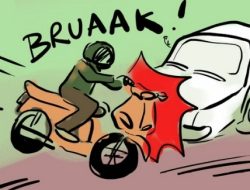 Polsek Batui Amankan Kendaraan Yang Terlibat Laka Lantas