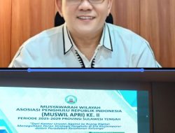 Momentum Bersejarah, Isram SL Resmi Terima Amanah Sebagai Ketua APRI Sulawesi Tengah