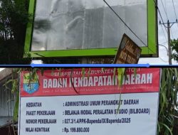 Bangun Papan Bilboard, Pemkab Tolitoli Dipenghujung Tahun 2025 ‘Hanya’ Hambur Uang Rakyat, Begini Kata Ketua FLP…!