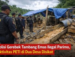 Polisi Gerebek Tambang Emas Ilegal Parimo, Aktivitas PETI di Dua Desa Disikat