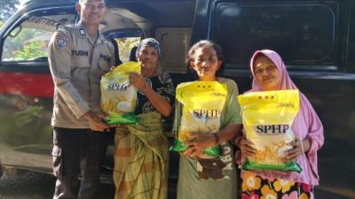 Polres Parigi Moutong Gelar Gerakan Pangan Murah, 300 Kg Beras Diserbu Warga